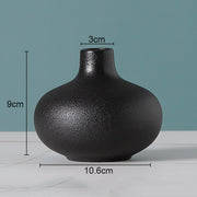 Simple Solid Color Ceramic Vases European Flower Arrangement Plant Pots