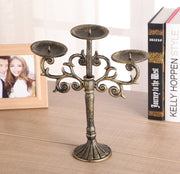 Noble Candlesticks, Cast Iron Handicrafts, Carved Iron Candlesticks, Wax Holders