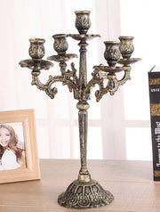 Noble Candlesticks, Cast Iron Handicrafts, Carved Iron Candlesticks, Wax Holders