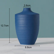 Simple Solid Color Ceramic Vases European Flower Arrangement Plant Pots